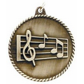 Medals, "Music" - 2" High Relief